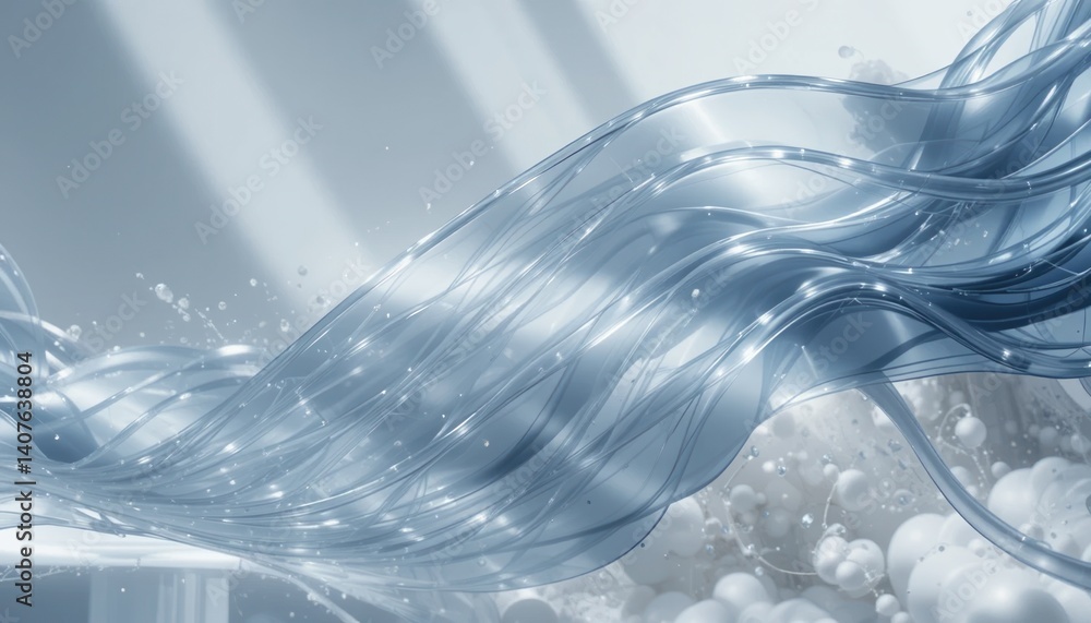 Poster fluid motion artistry abstract background digital design ethereal environment close-up view creative