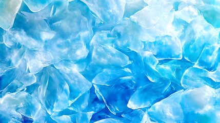 Obraz premium Blue Ice Chunks Texture Background - Abstract backgrounds