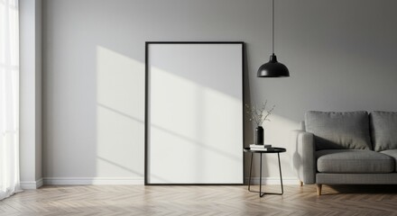 Living Room Interior Poster Mockup