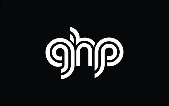GHP Creative Unique Modern Letter Logo Design. Stylized logo featuring a unique letter design, presenting abstract minimalist aesthetics and modern appeal.