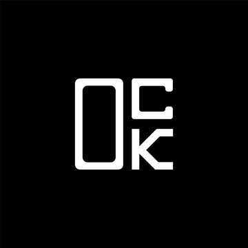 OCK letter logo creative design with vector graphic, OCK simple and modern logo. OCK luxurious alphabet design