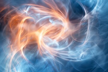 Swirling Light Abstract in Soft Hues Creating a Mesmerizing Background