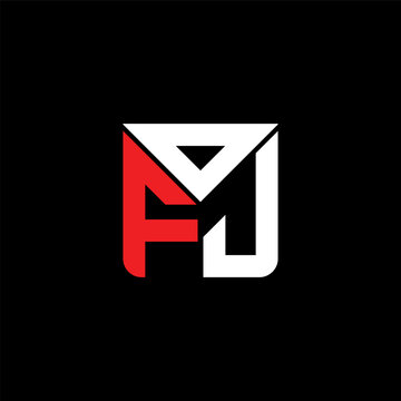 OFJ letter logo creative design with vector graphic, OFJ simple and modern logo. OFJ luxurious alphabet design