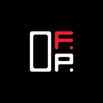 OFP letter logo creative design with vector graphic, OFP simple and modern logo. OFP luxurious alphabet design