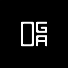 OGA letter logo creative design with vector graphic, OGA simple and modern logo. OGA luxurious alphabet design