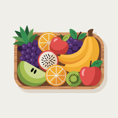 Eco-Friendly Zero-Waste Fruit Platter with Tropical Mix