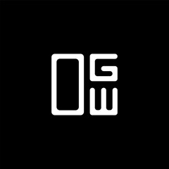 OGW letter logo creative design with vector graphic, OGW simple and modern logo. OGW luxurious alphabet design