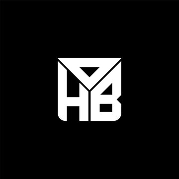 OHB letter logo creative design with vector graphic, OHB simple and modern logo. OHB luxurious alphabet design