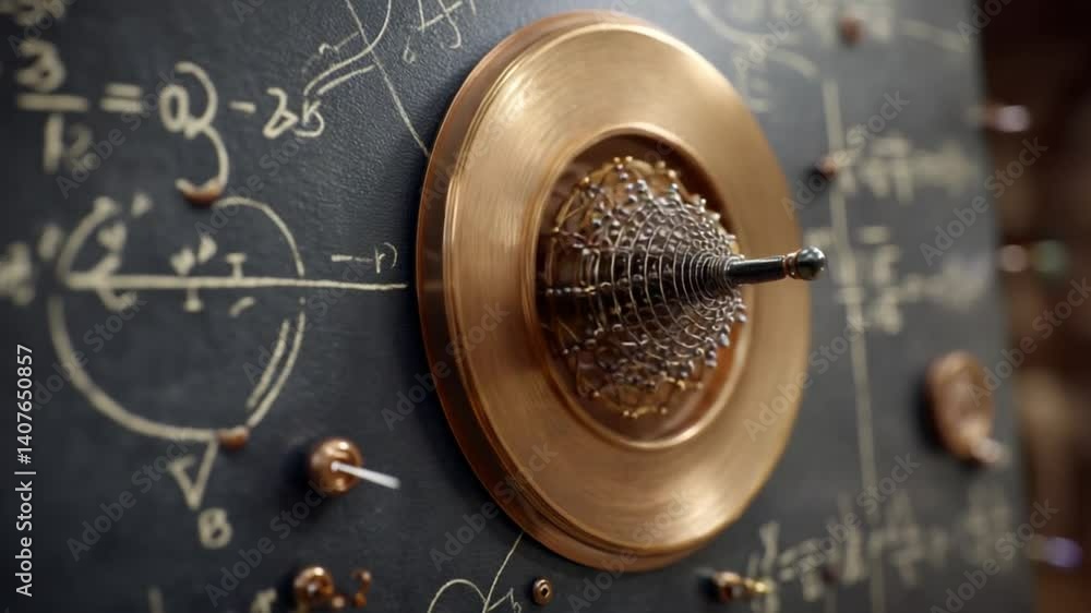 Poster Math Formulas and Intricate Design in a Creative Display Generative AI