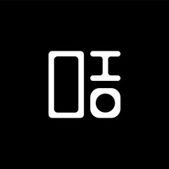 Fototapeta premium OIO letter logo creative design with vector graphic, OIO simple and modern logo. OIO luxurious alphabet design