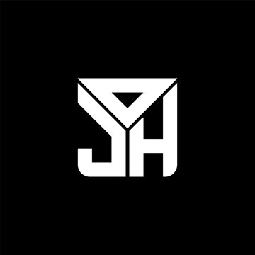 OJH letter logo creative design with vector graphic, OJH simple and modern logo. OJH luxurious alphabet design
