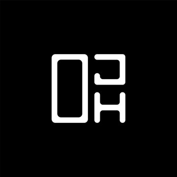 OJH letter logo creative design with vector graphic, OJH simple and modern logo. OJH luxurious alphabet design