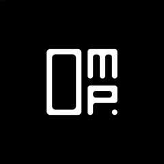 OMP letter logo creative design with vector graphic, OMP simple and modern logo. OMP luxurious alphabet design
