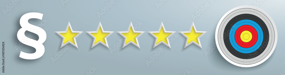 Canvas Prints paragraph target 5 yellow stars header