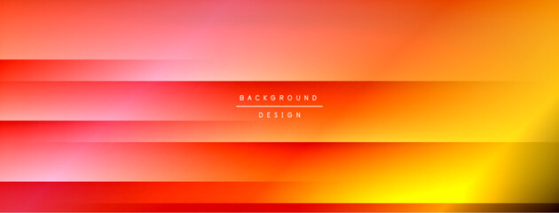 Gradient background features vibrant orange, red hues. Horizontal lines create layered effect. Minimalist design suitable for digital projects, presentations. Warm tones dominate composition.