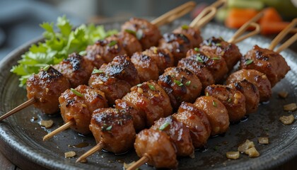 shish kebab on a skewer