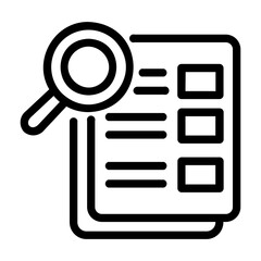 seo report Line Icon