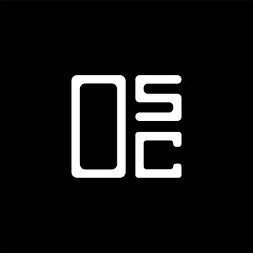 OSC letter logo creative design with vector graphic, OSC simple and modern logo. OSC luxurious alphabet design