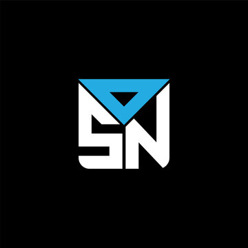 OSN letter logo creative design with vector graphic, OSN simple and modern logo. OSN luxurious alphabet design
