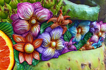 Un tripudio di colori tropicali in fiore