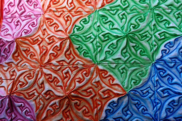 Motivi Geometrici Rilievo Multicolore