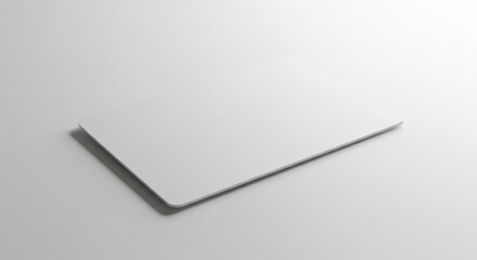 Blank white card mockup clean minimal design perfect for branding advertising or presentation
