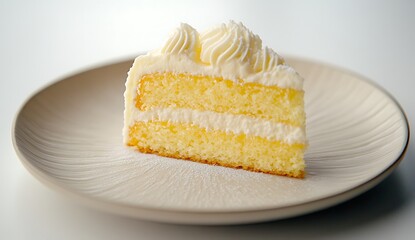 A close-up photo of slices of homemade lemon loaf cake on a plate