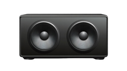 Obraz premium audio speakers isolated on white background