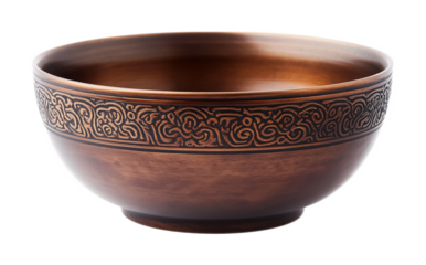 Alms Bowl for Islamic Charity Practices - Isolated on White Background