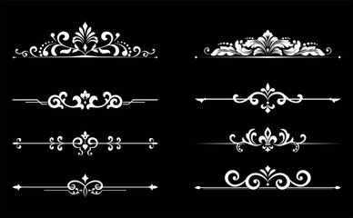 Vintage set. Floral elements for design monograms, invitations, frames, menus and labels. Graphic design of the website, cafes, boutiques, hotels, wedding invitations.