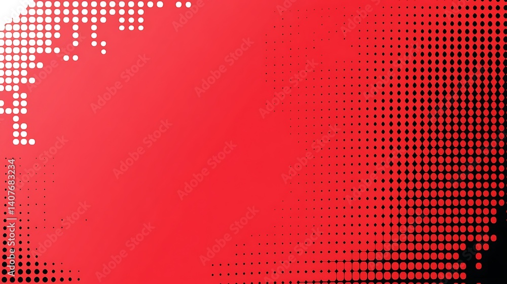 Poster abstract red dot pattern background
