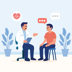 Doctor Consulting Patient in Medical Office