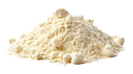 High-Quality Whey Protein Powder Isolated on White Background for Fitness and Nutrition Concepts