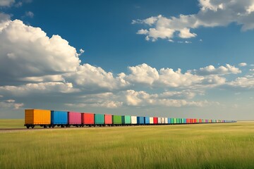 cargo containers in the port