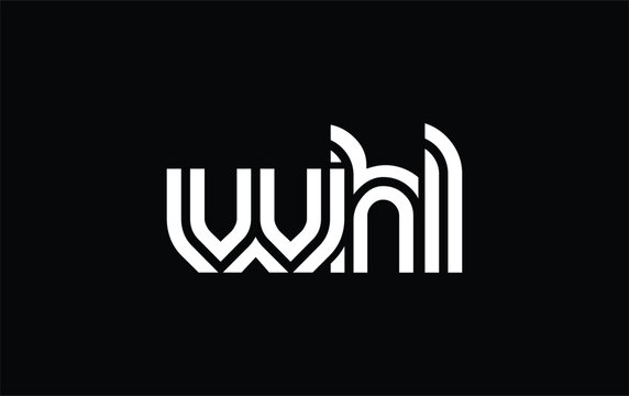WHL Creative Unique Modern Letter Logo Design. Stylized logo featuring a unique letter design, presenting abstract minimalist aesthetics and modern appeal.