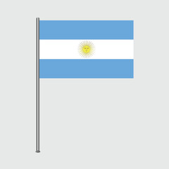 Fototapeta premium Argentina flag vector design. The National Flag of Argentina