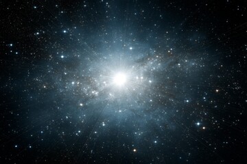 Naklejka premium Vast galaxy in the universe illuminated by radiant stars and cosmic dust during a clear night