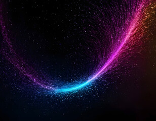 Obraz premium Modern Technology Particle Abstract Background Wallpaper. abstract background with text space.