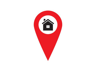 Home location icon and illustration