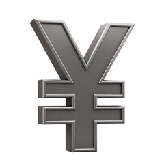 Obraz premium Metallic Yen/Yuan Symbol - Finance, Economy, Asian Currency