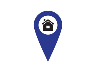 Home location icon and illustration