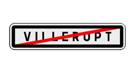 Panneau de sortie de Villerupt, Meurthe-et-Moselle, Grand Est