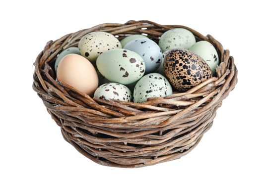 a basket of eggs