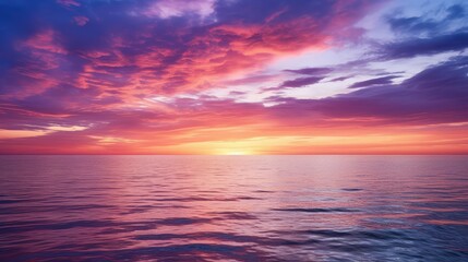 Fototapeta premium horizon clouds purple