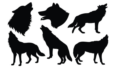 Majestic Wolf Silhouette Pack