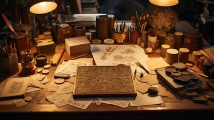 embossing book cover design