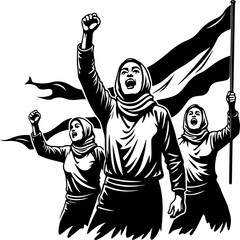 "United We Rise for Palestine"

"Palestinian Women Rise United"
"United We Rise: The Spirit of Palestinian Resistance"