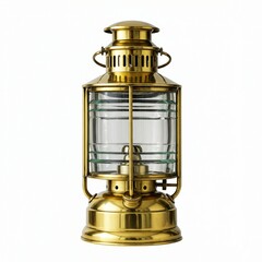 Antique-Style Brass Lantern, Perfect for Home Decor