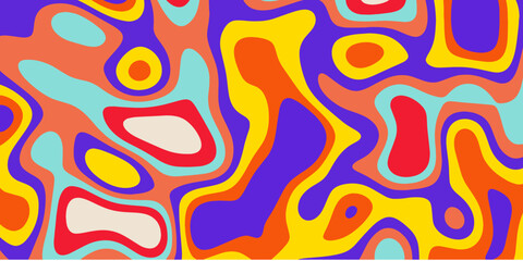 Abstract Colorful Blob Background – Vibrant Vector Design Illustration