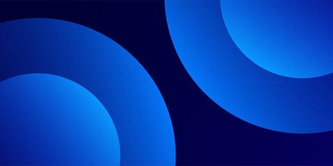 Minimal geometric background. Blue elements with fluid gradient. Cool background design for posters.